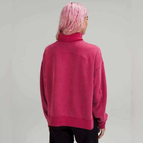 35. Lululemon women’s 10 pink softstreme turtleneck pullover - Picture 2 of 11